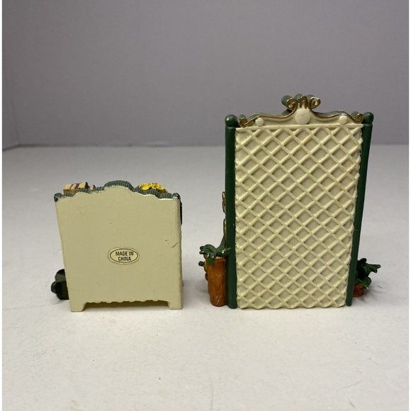 Avon Collectibles Victorian Memories Miniature Doll Furniture Wicker Garden 2pc - Picture 3 of 9